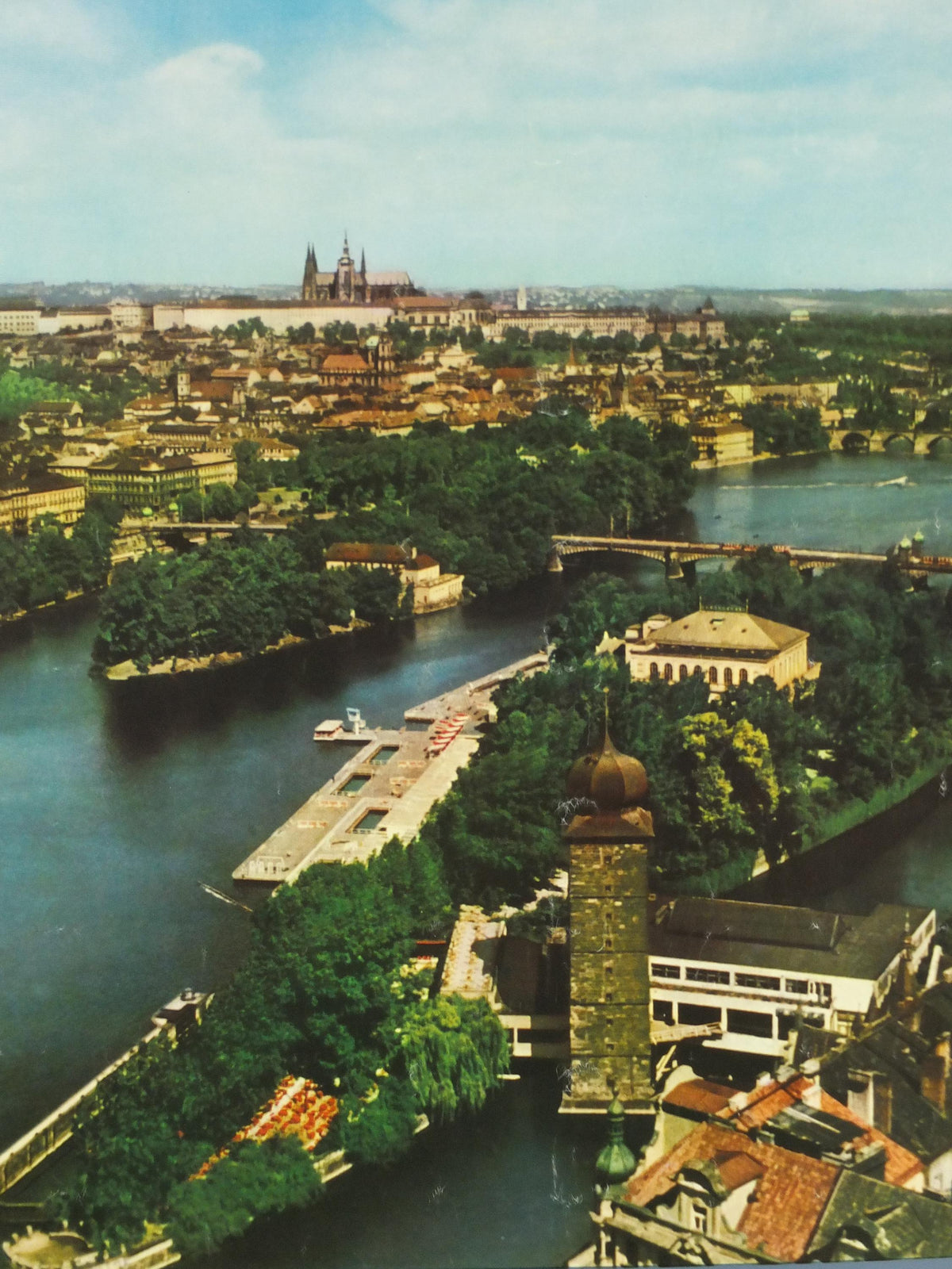 1960s Prague Poster, Cedok Visitez la Tchecoslovaquie, Visit Czechoslovakia, Czechia, Vltava River, travel wall art decor
