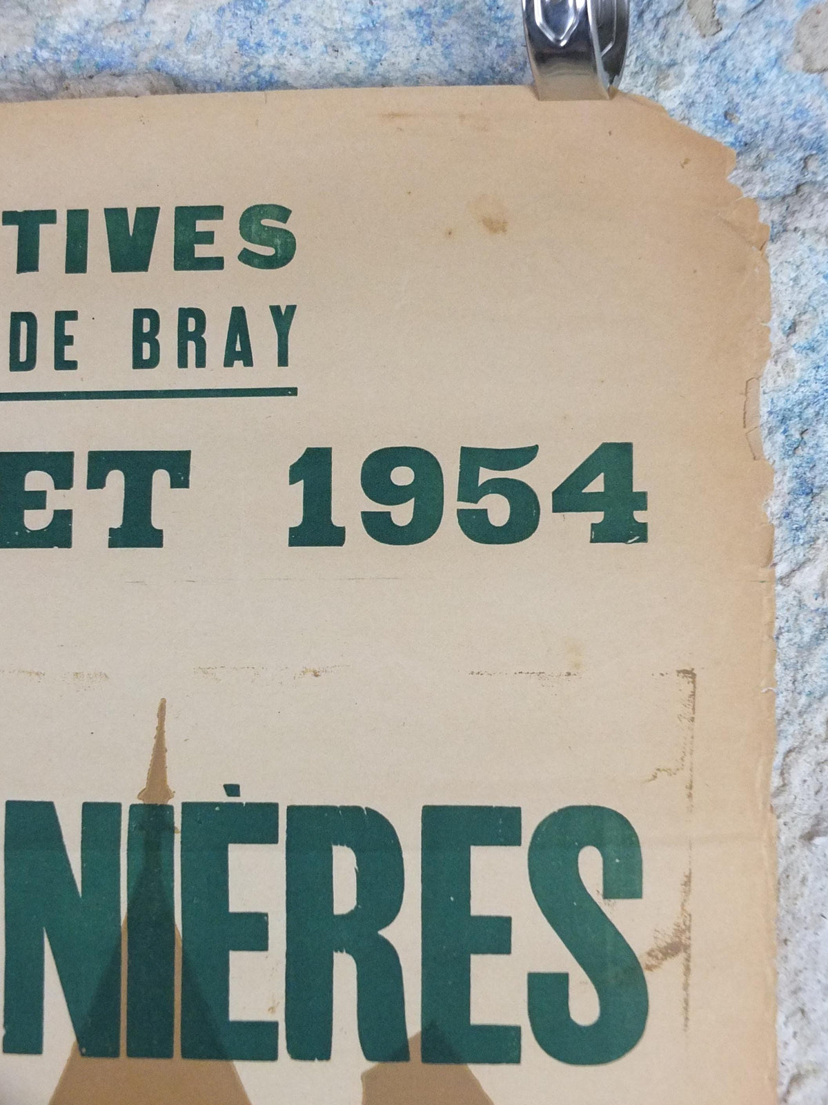 1954 Neufchatel and Pays du Bray Poster, Chateau de Mesnieres, Le Jongleur de Notre Dame, Opera, Music, Normandy French, wall art decor