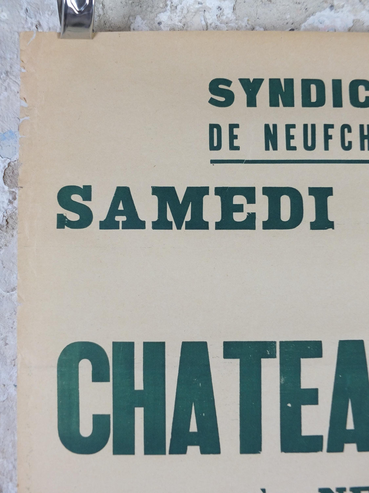 1954 Neufchatel and Pays du Bray Poster, Chateau de Mesnieres, Le Jongleur de Notre Dame, Opera, Music, Normandy French, wall art decor