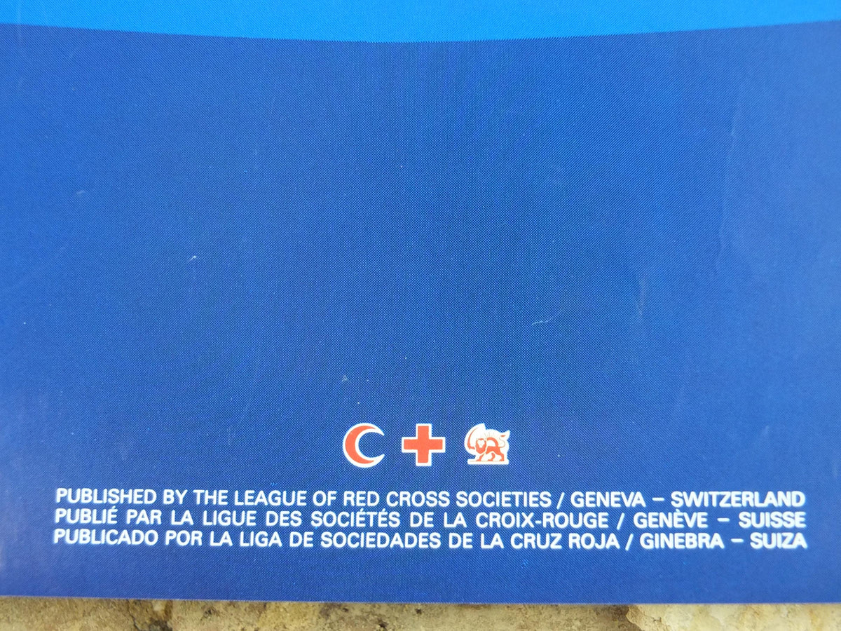 1977 Red Cross Poster, International Federation of Red Cross and Red Crescent Societies (IFRC), Join Us, humanitarian aid wall art decor