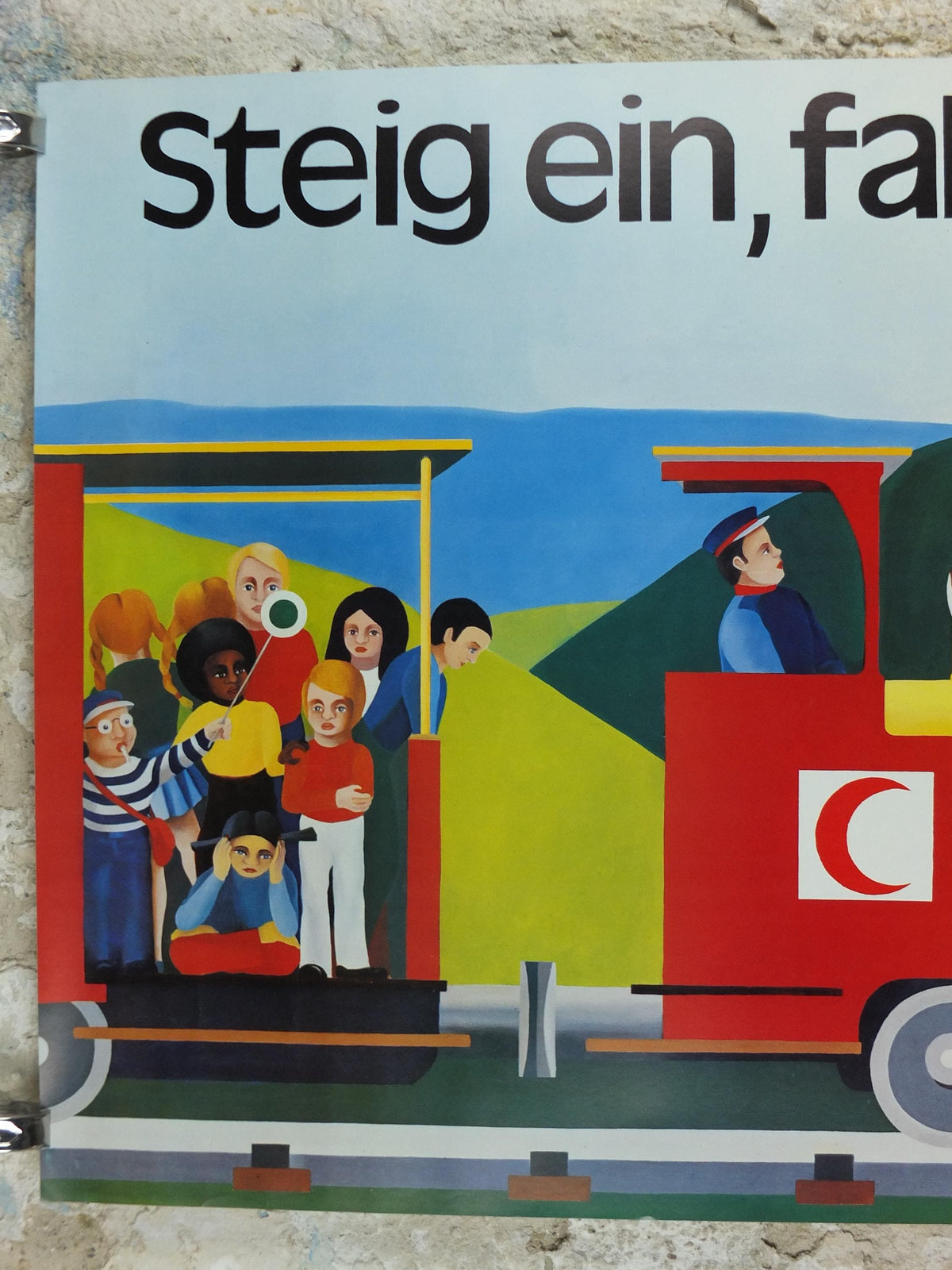 Red Cross Poster, Get in with us, International Federation of Red Cross and Red Crescent Societies (IFRC), humanitarian aid wall art decor