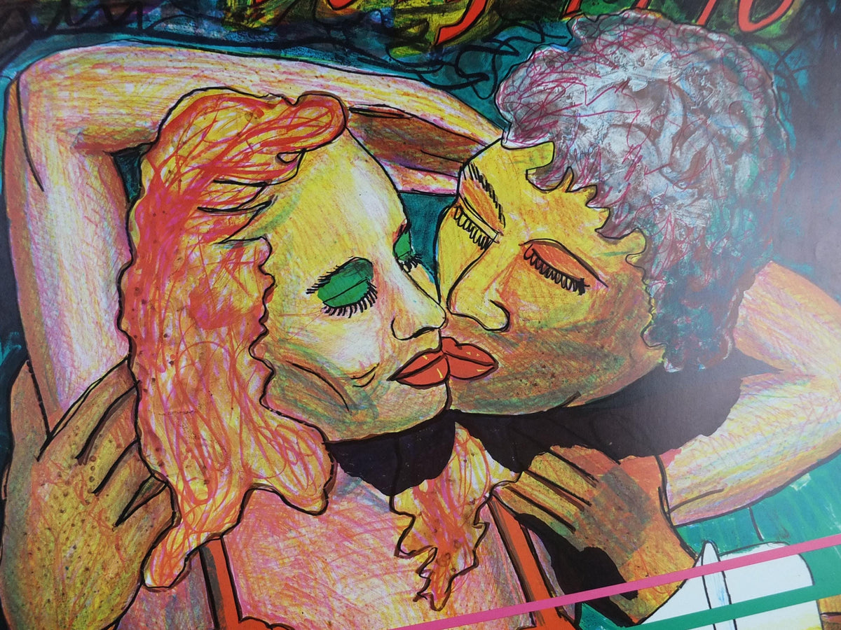 1996 Copenhagen Jazz Festival Poster, The Lovers Dancing, by Lars Ravn, Denmark, music, wall art decor