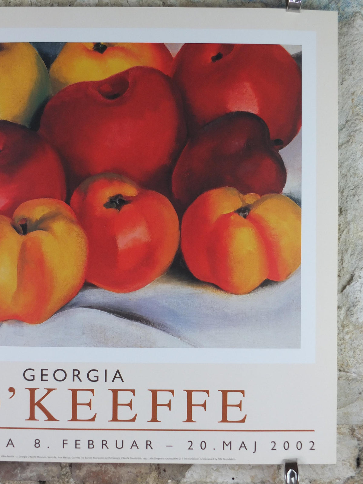 2002 Georgia O'Keeffe Poster, Apple Family 1920, American modernism, Precisionism, gallery exhibition wall art decor