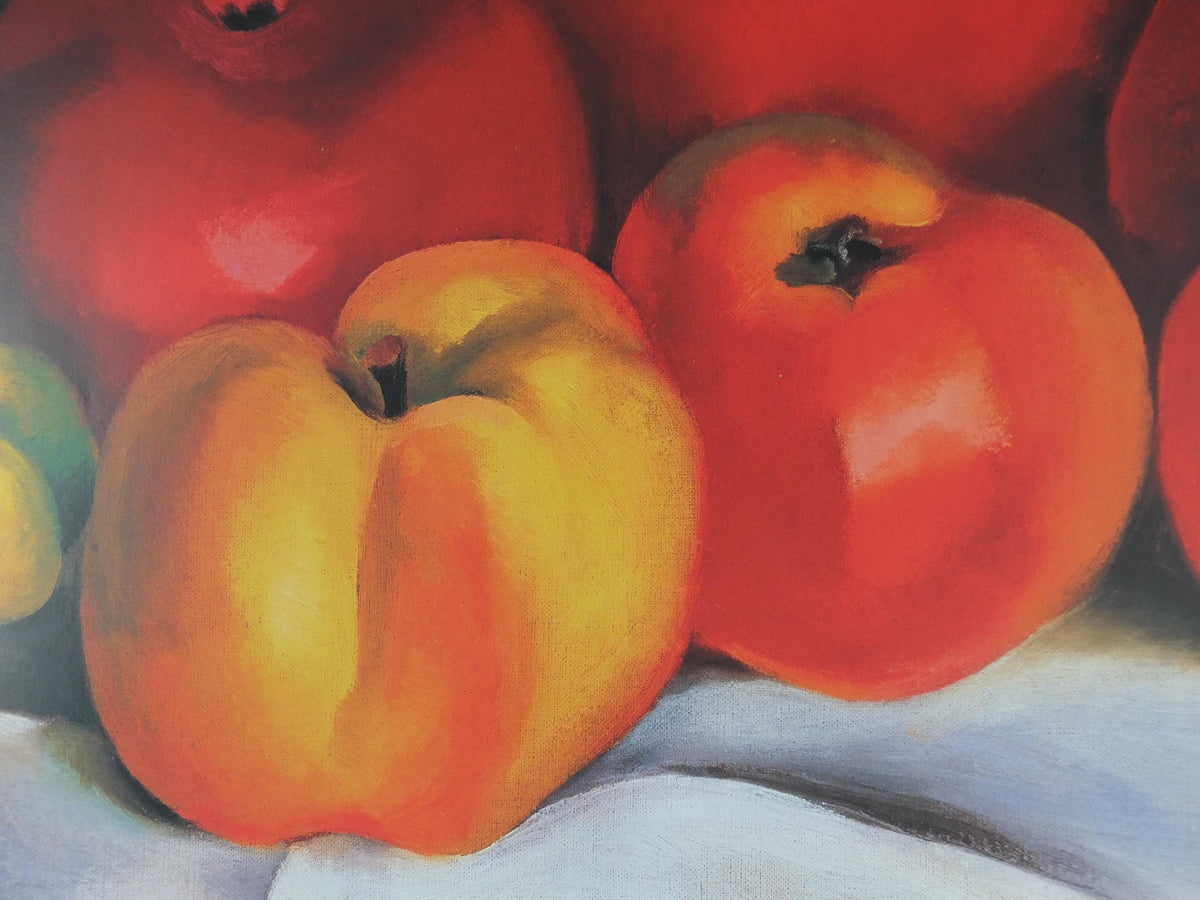 2002 Georgia O'Keeffe Poster, Apple Family 1920, American modernism, Precisionism, gallery exhibition wall art decor