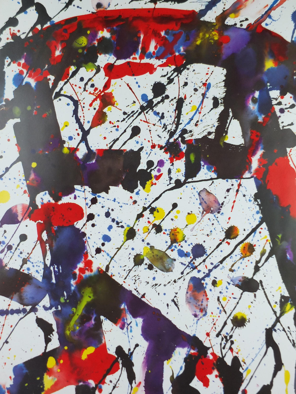 1983 Sam Francis Poster, Studio Marconi, abstract expressionism, gallery exhibition, wall art decor
