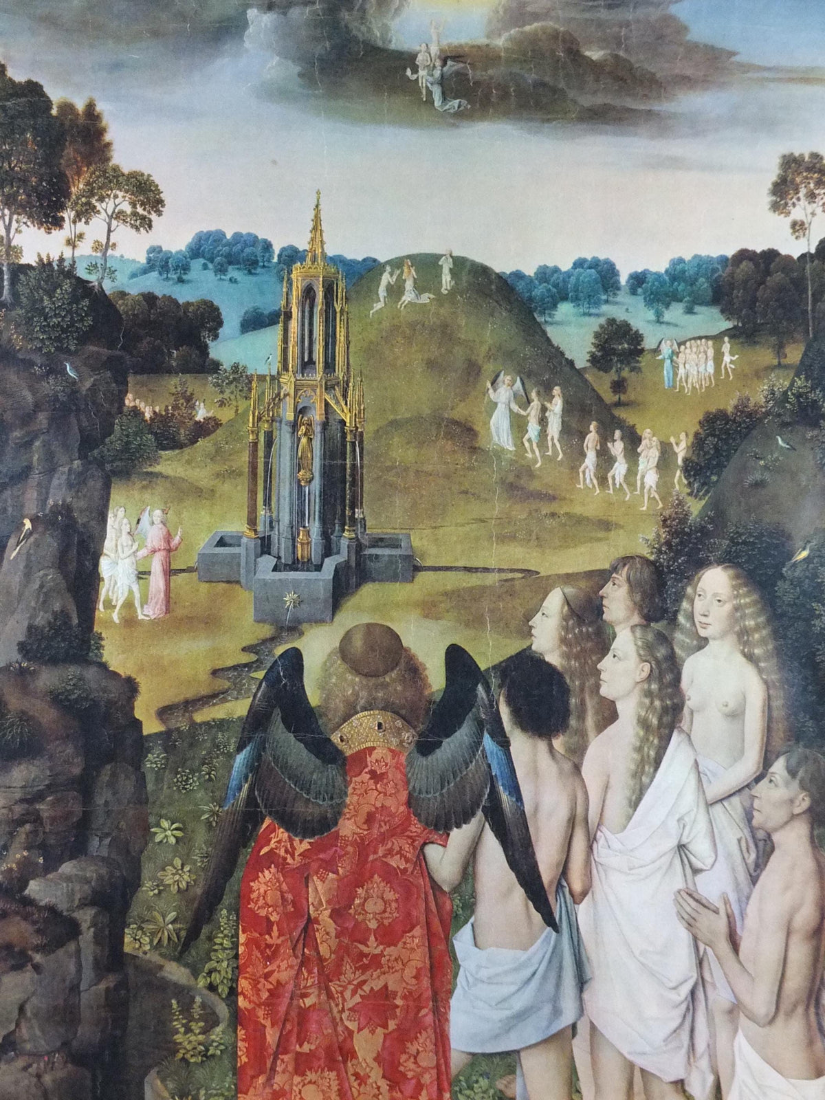 1962 Dirk Bouts Poster, Le Chemin du Ciel, The Way to Heaven, Christian Religion classical Palias des Beaux Arts, Lille, wall art decor