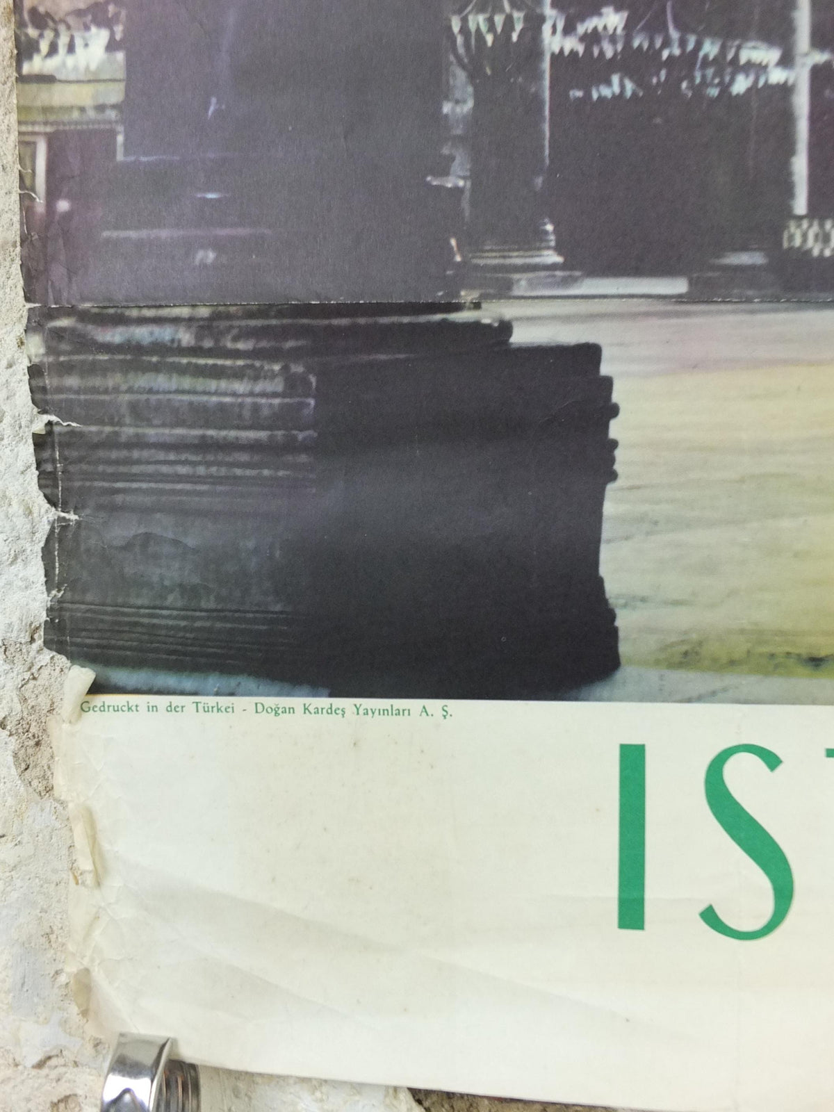 1960s Istanbul Turkey Travel Poster, Hagia Sophia - Aya Sofya Museum in Istanbul, Türkiye, Original Turkish, travel wall art decor