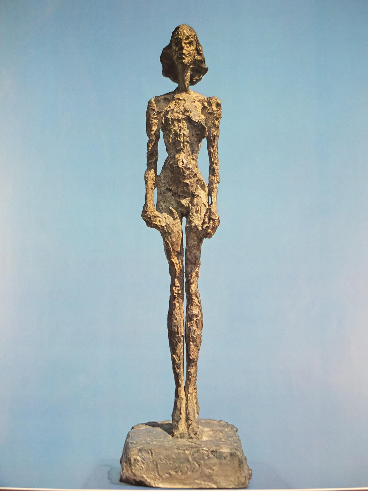 1976 Alberto Giacometti Poster, Annette from Life, bronze sculpture, Fondation Maeght, Modernism, gallery exhibition, wall art decor