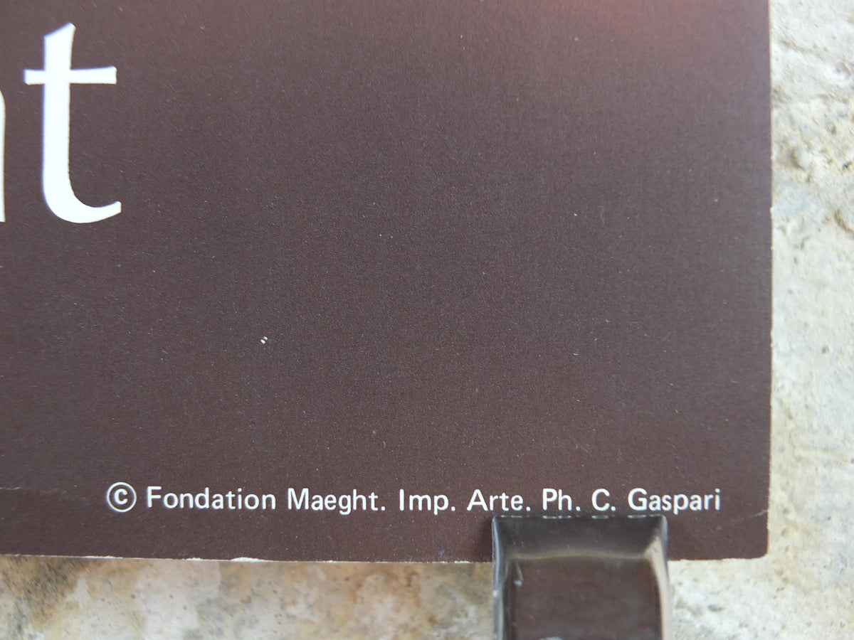 1976 Alberto Giacometti Poster, Annette from Life, bronze sculpture, Fondation Maeght, Modernism, gallery exhibition, wall art decor