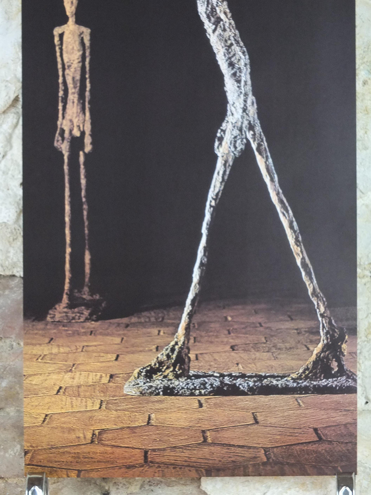 1976 Alberto Giacometti Poster, The Walking Man, L'Homme Qui Marche, Fondation Maeght, Modernism, gallery exhibition, wall art decor