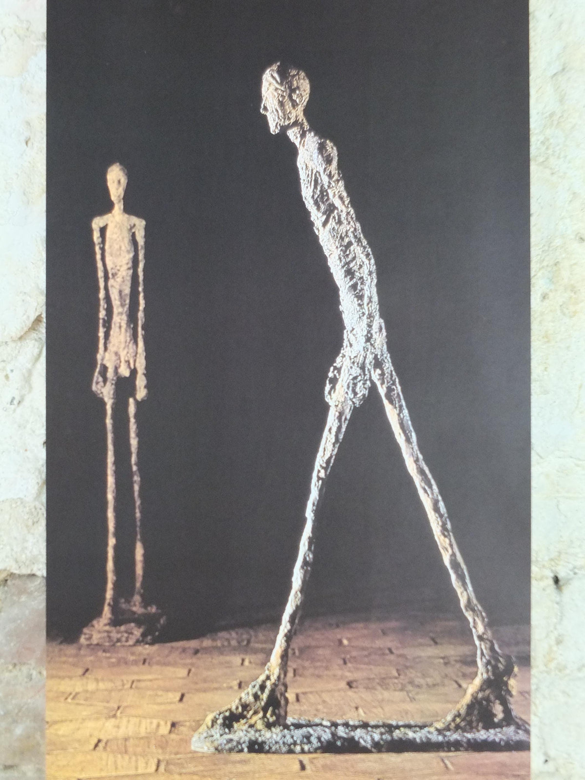 1976 Alberto Giacometti Poster, The Walking Man, L'Homme Qui Marche, Fondation Maeght, Modernism, gallery exhibition, wall art decor