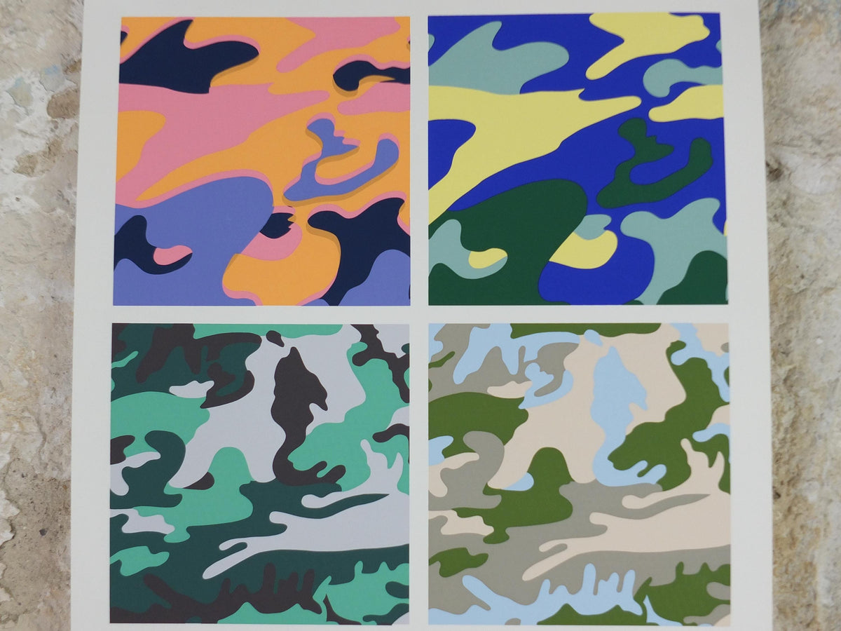 2000 Andy Warhol Poster, Camouflage 1987, MOMA Manhattan New York, Pop Art, Expressionism, Modernism, gallery wall art decor