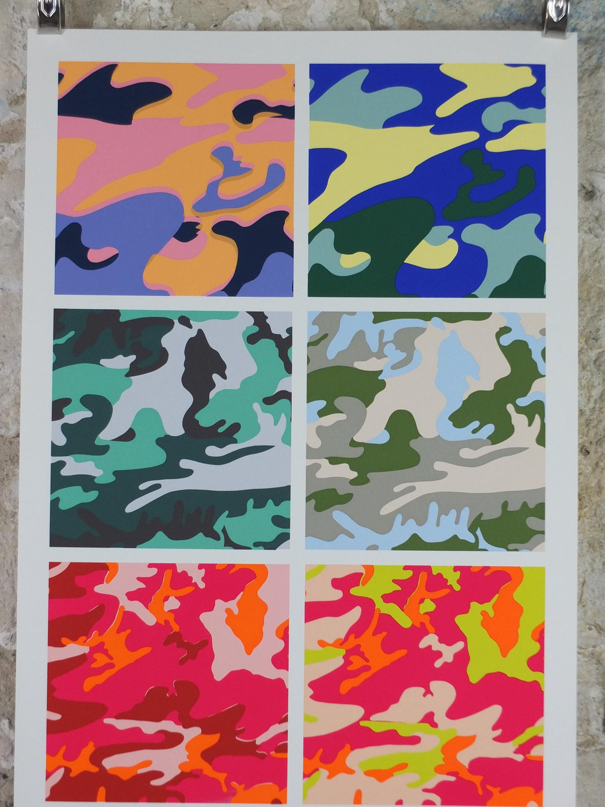 2000 Andy Warhol Poster, Camouflage 1987, MOMA Manhattan New York, Pop Art, Expressionism, Modernism, gallery wall art decor
