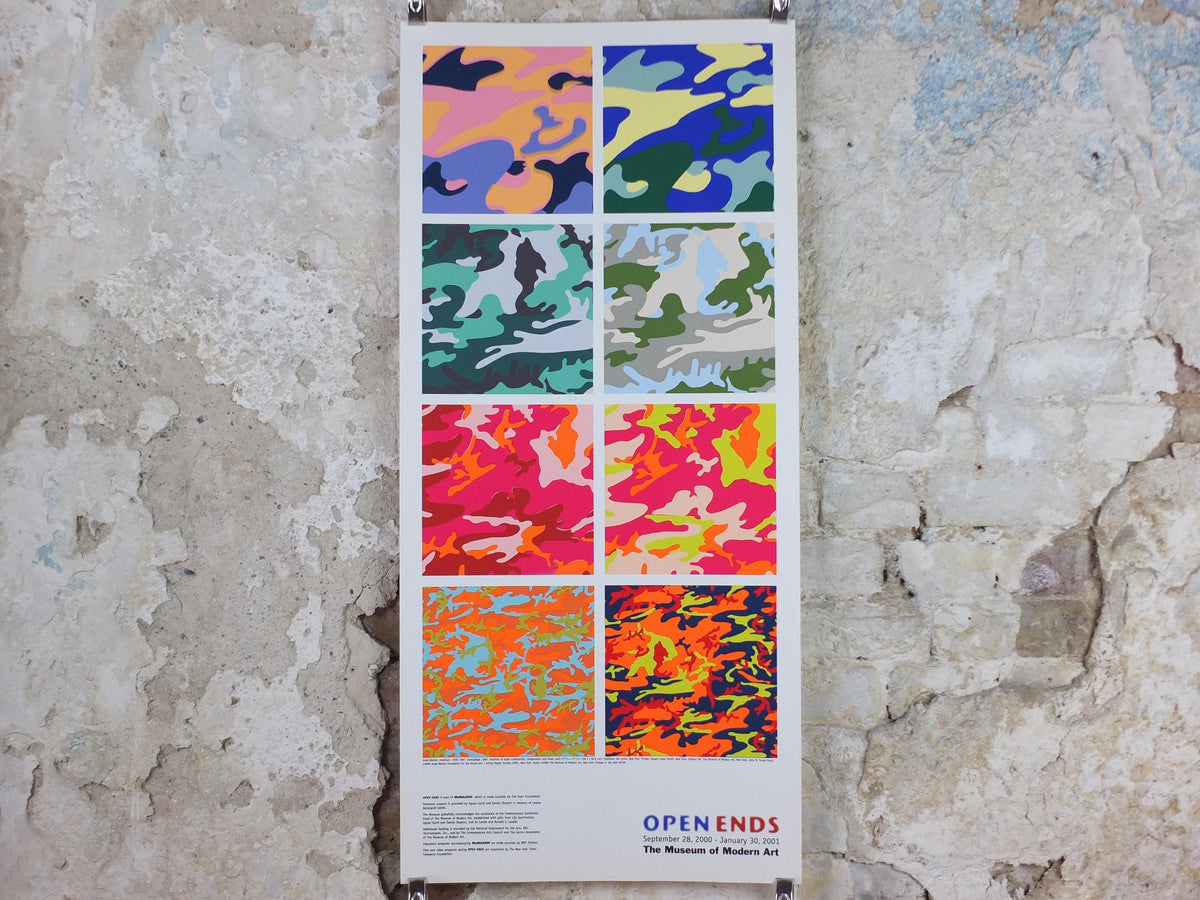2000 Andy Warhol Poster, Camouflage 1987, MOMA Manhattan New York, Pop Art, Expressionism, Modernism, gallery wall art decor