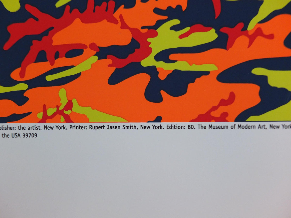 2000 Andy Warhol Poster, Camouflage 1987, MOMA Manhattan New York, Pop Art, Expressionism, Modernism, gallery wall art decor