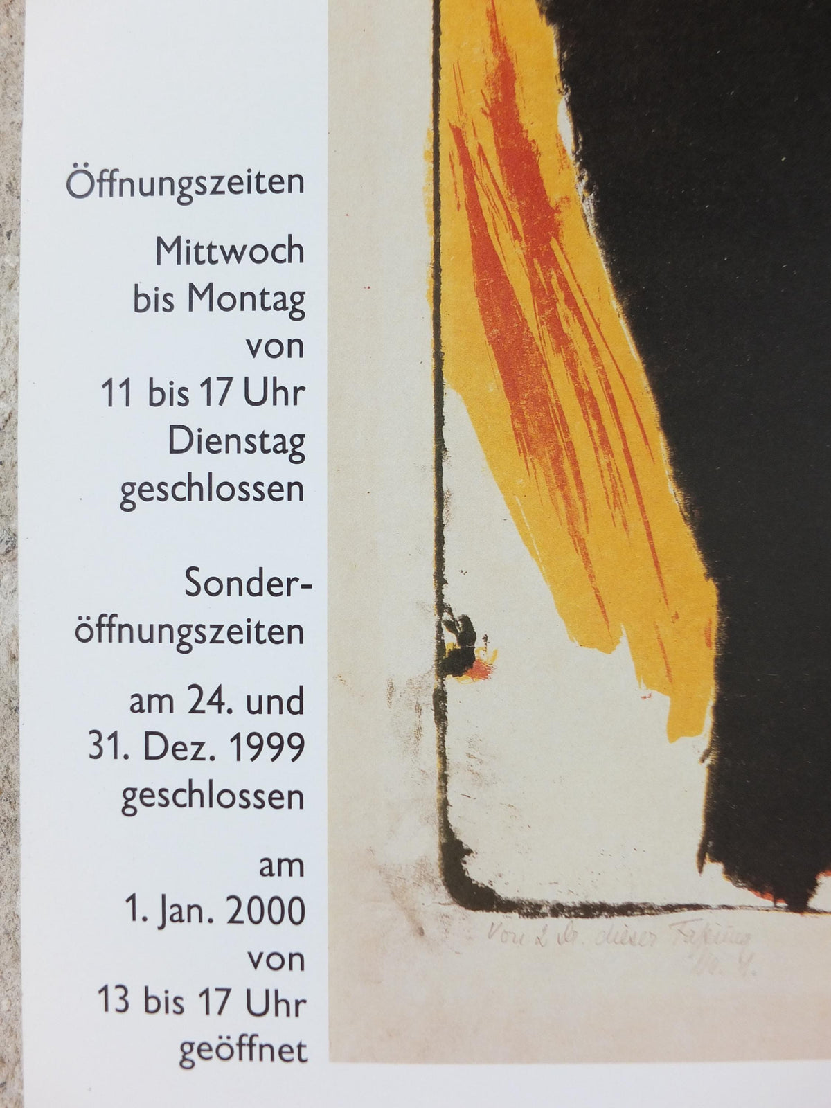 1999 Emil Nolde Poster, Young Couple 1913, Junges Paar, Berlin Succession, Die Brücke expressionist, Blaue Reiter, wall art decor