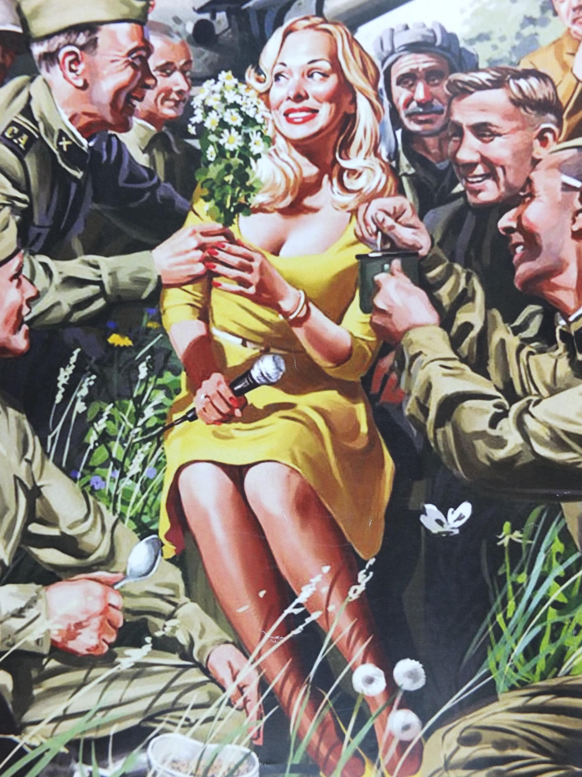 USSR Propaganda Poster, Careless Talk Costs Lives Communist Soviet Union, Idle Chatter, around 1970s, wall art decor