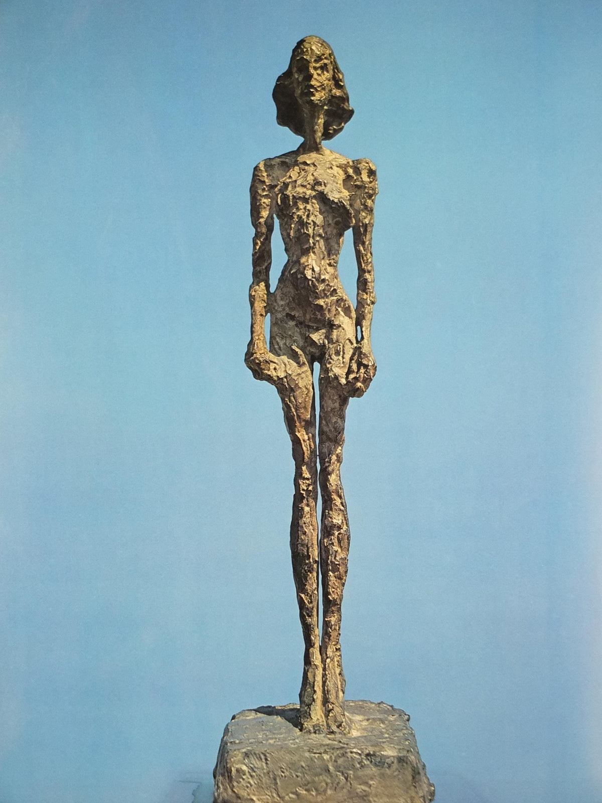 1976 Alberto Giacometti Poster, Annette from Life, bronze sculpture, Fondation Maeght, Modernism, gallery exhibition, wall art decor