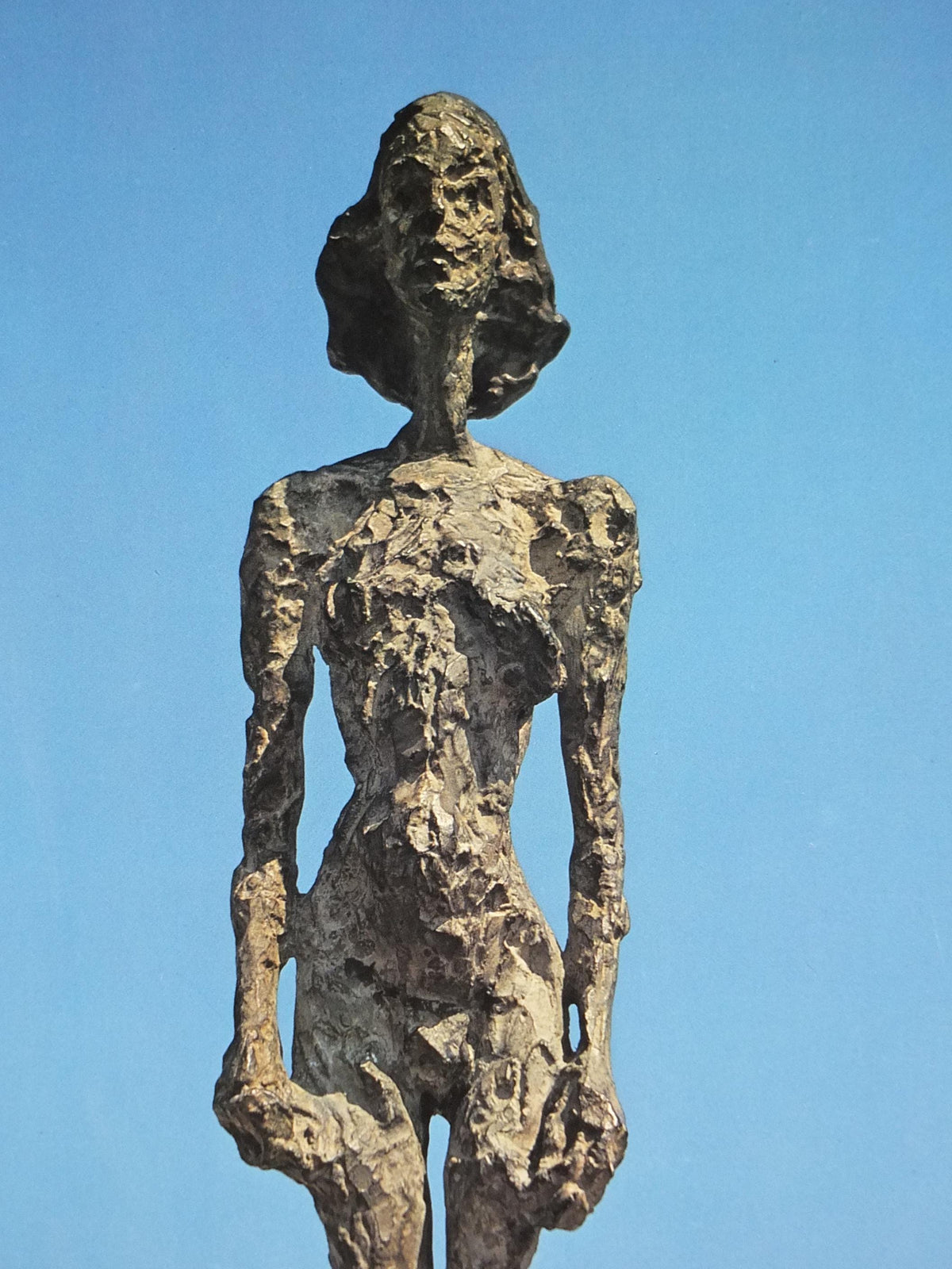 1976 Alberto Giacometti Poster, Annette from Life, bronze sculpture, Fondation Maeght, Modernism, gallery exhibition, wall art decor