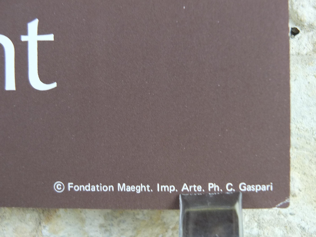 1976 Alberto Giacometti Poster, Annette from Life, bronze sculpture, Fondation Maeght, Modernism, gallery exhibition, wall art decor