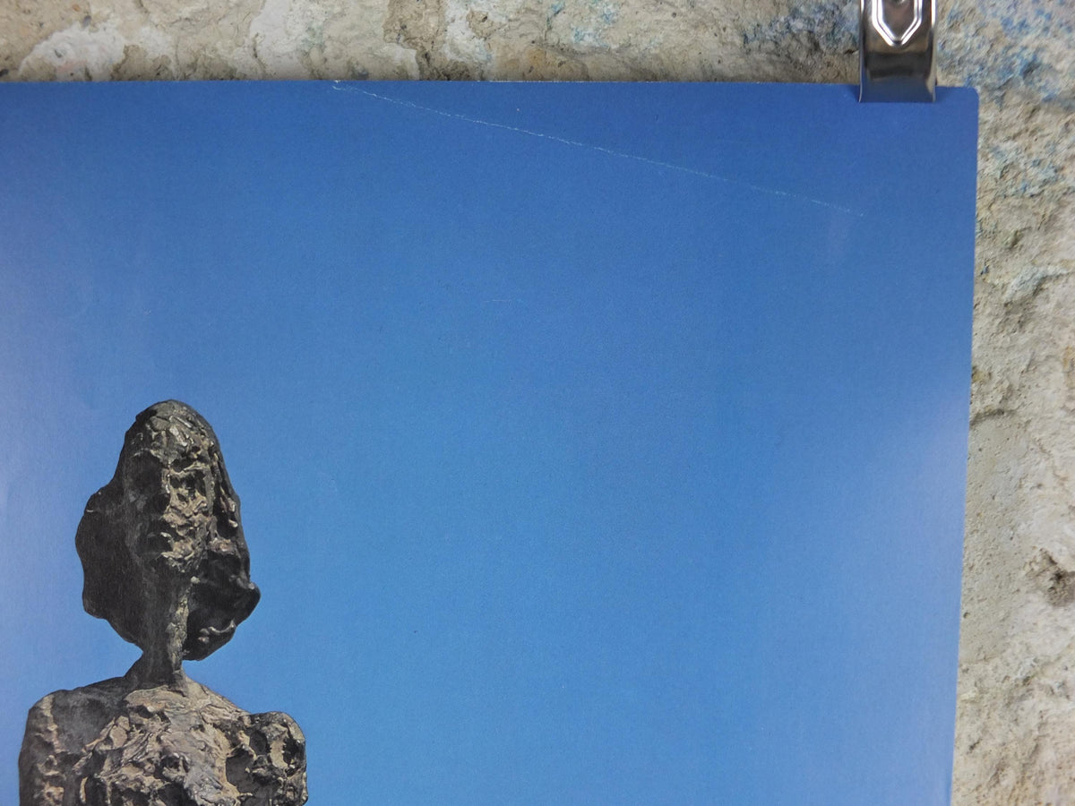 1976 Alberto Giacometti Poster, Annette from Life, bronze sculpture, Fondation Maeght, Modernism, gallery exhibition, wall art decor