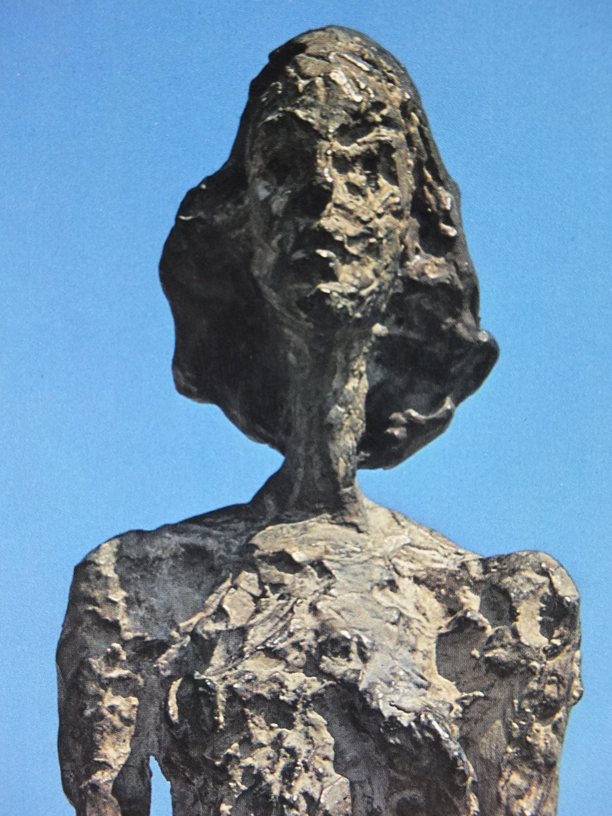 1976 Alberto Giacometti Poster, Annette from Life, bronze sculpture, Fondation Maeght, Modernism, gallery exhibition, wall art decor