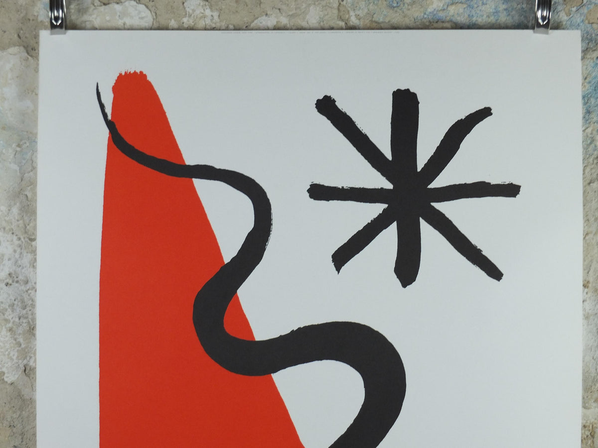 1996 Alexander Calder Poster, Untitled 1965, Sans Titre Mnam 1965, Innovative Mobiles artist, gallery exhibition, wall art decor