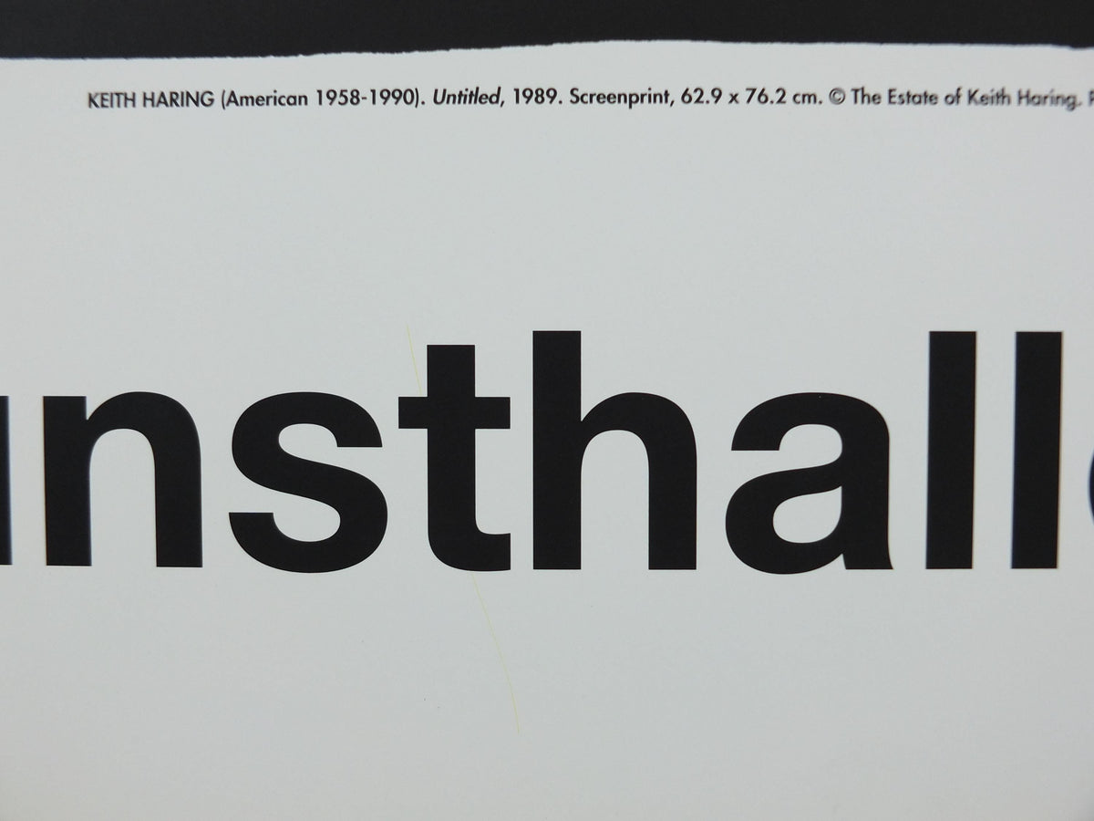 1989 Keith Haring Poster, Cup Man 1989, Untitled 1989, Kunsthalle Dresden, Pop Art, Street, wall art decor