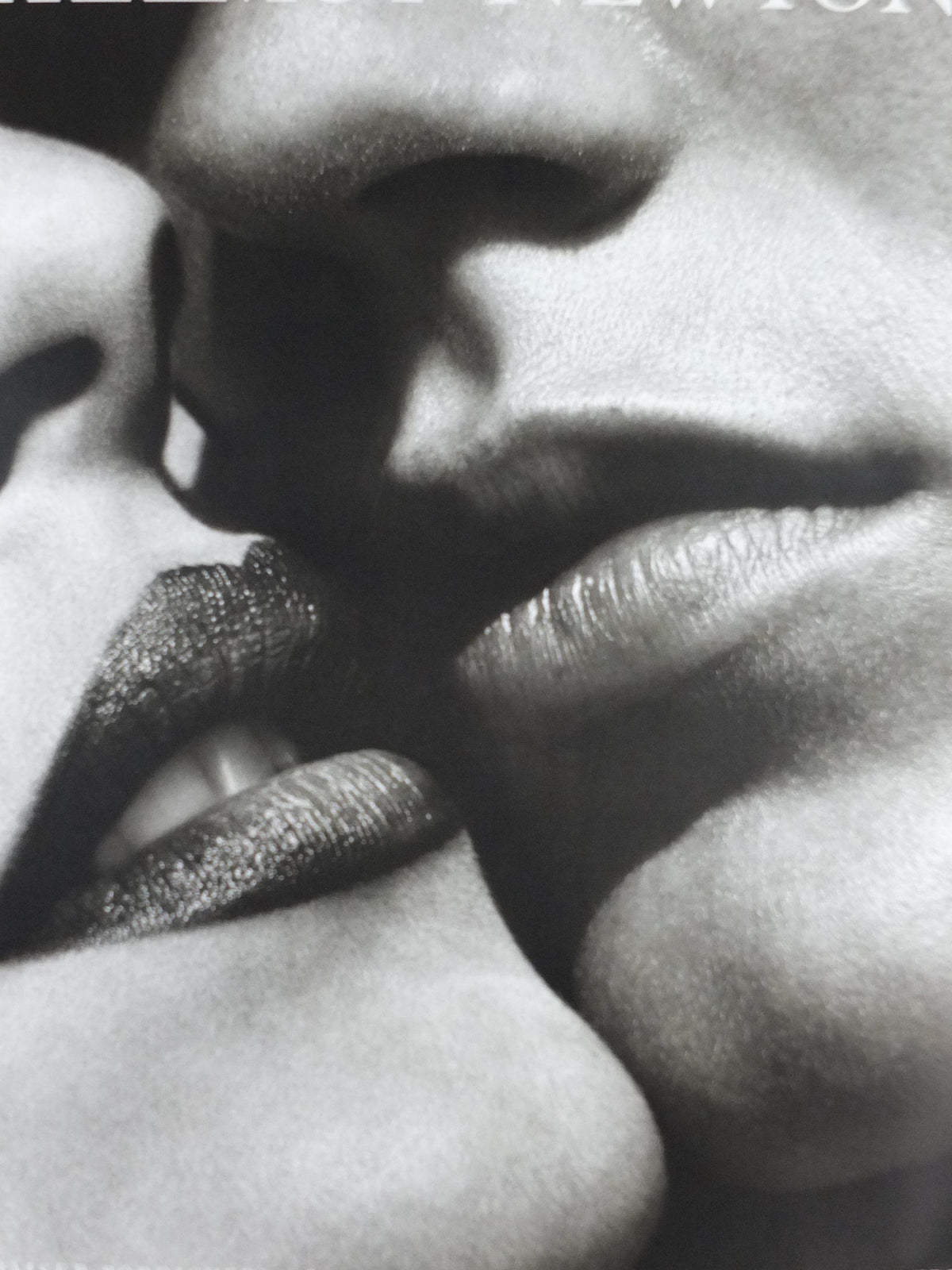 1982 Helmut Newton Poster, The Kiss, Le Baiser, Bordighera, Editions du Desastre, Photography, gallery exhibition, wall art decor
