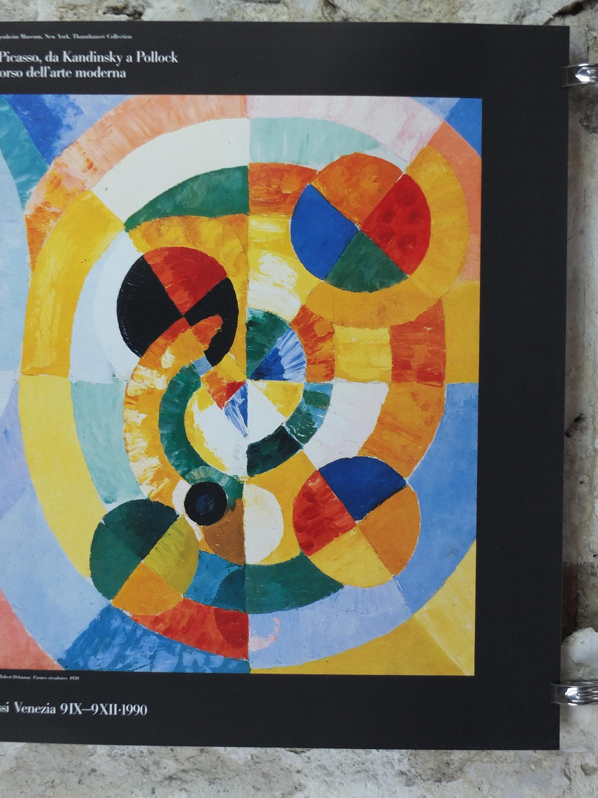 1990 Robert Delaunay Poster, Circular Forms 1930, Formes Circulaires Orphism, Cubism, abstract, Fauvism, wall art decor