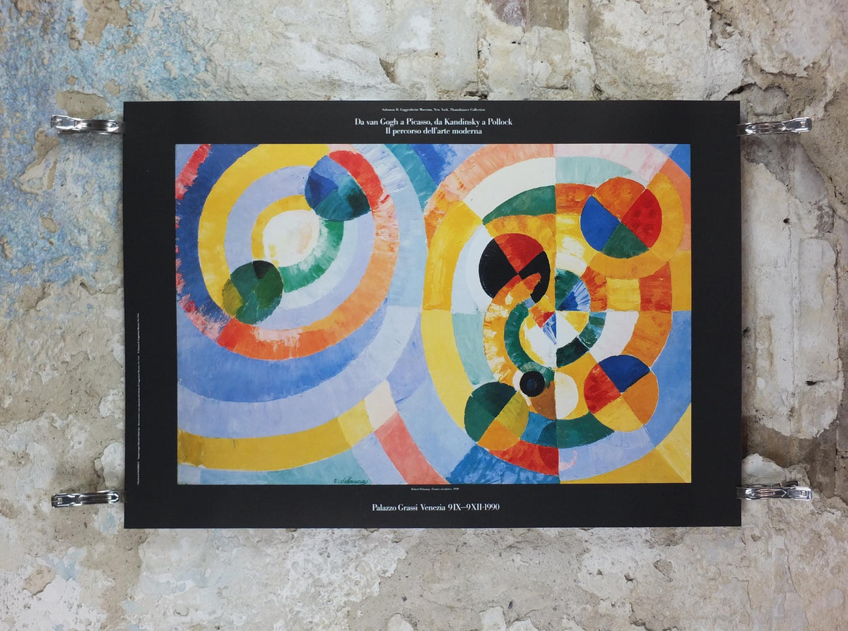 1990 Robert Delaunay Poster, Circular Forms 1930, Formes Circulaires Orphism, Cubism, abstract, Fauvism, wall art decor