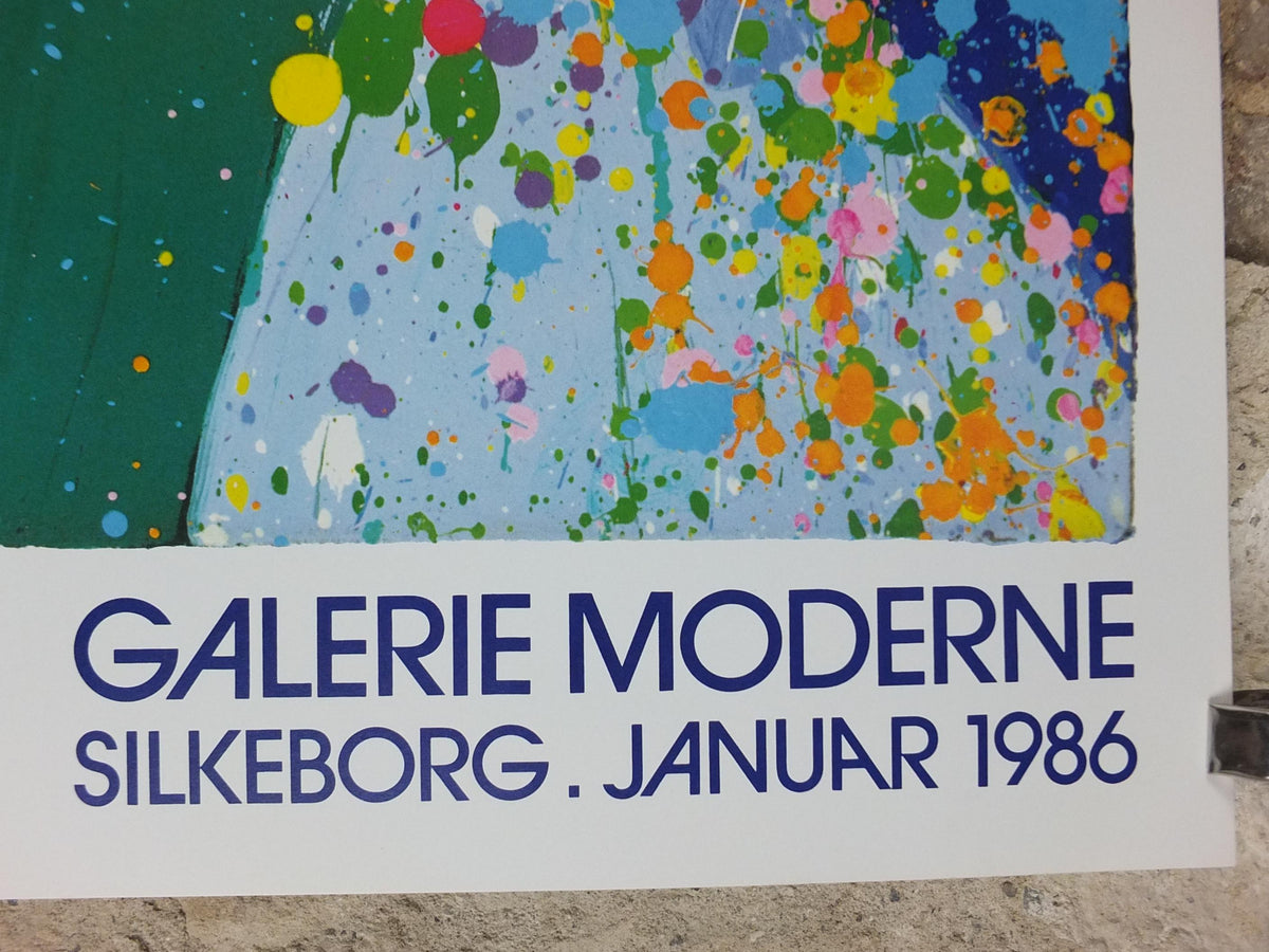 1986 Walasse Ting Poster, Modern Woman, Jazz Moderne, colourful popular figuratism, pop art, gallery, wall art decor