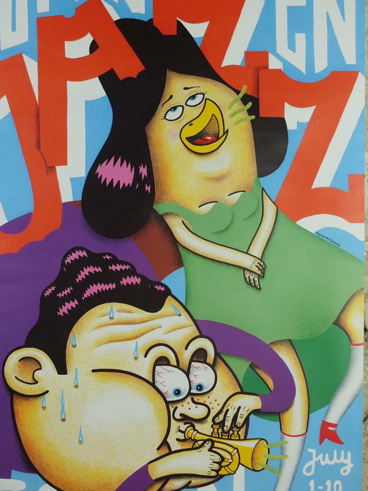 2004 Copenhagen Jazz Festival Poster, by HuskMitNavn, Denmark, music concerts, wall art decor