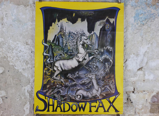1970 Shadowfax Poster, by D. de S. Pernes, Lord of all Horses, Lord of the Rings, J.R.R. Tolkien, Middle Earth, fantasy wall art decor