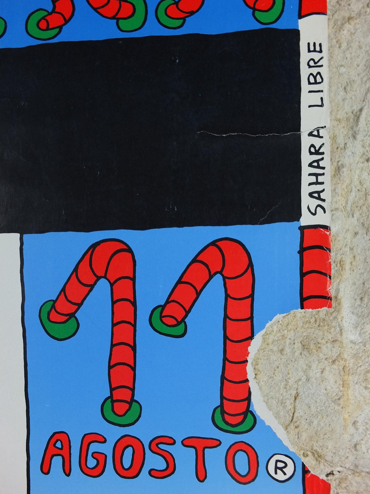 1991 Pacha Ibiza Poster, Sahara Libre, house, tech-house, Tribal house, World dance Music, Spanish nightclub, Pete Tong, wall art decor