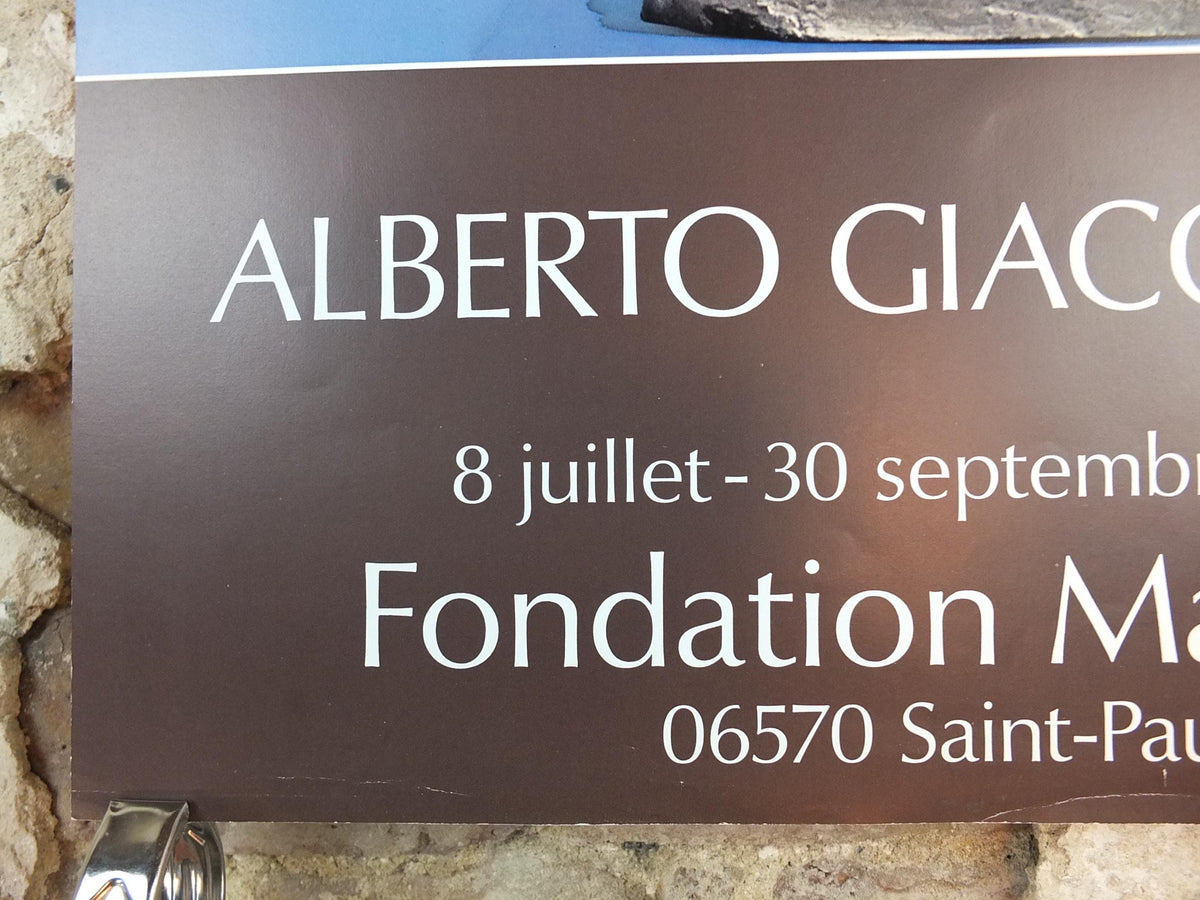 1976 Alberto Giacometti Poster, Annette from Life, bronze sculpture, Fondation Maeght, Modernism, gallery exhibition, wall art decor