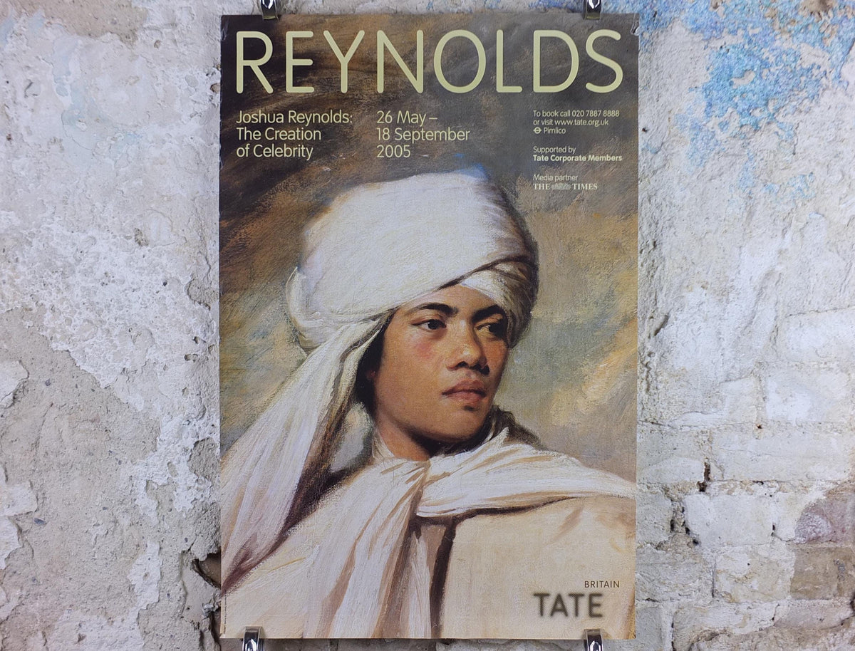 2005 Sir Joshua Reynolds Poster, Portrait of Omai 1776, Tate Britain Gallery London, Portrait painter, Mai gallery exhibition wall art decor