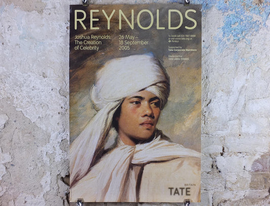 2005 Sir Joshua Reynolds Poster, Portrait of Omai 1776, Tate Britain Gallery London, Portrait painter, Mai gallery exhibition wall art decor