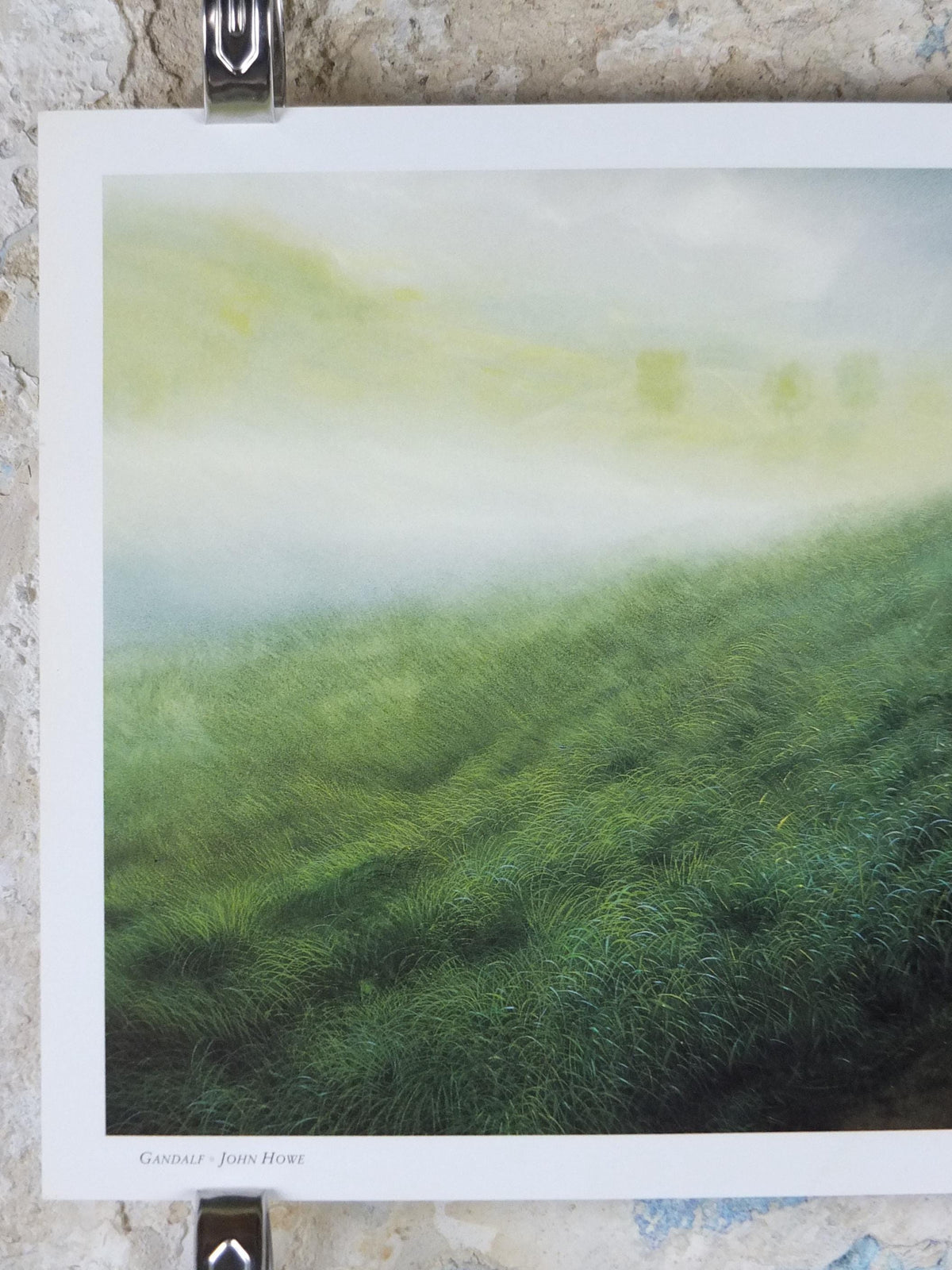 1993 Gandalf Poster, by John Howe, Tolkien - The Fellowship of the Ring, Middle Earth, Lord of the Rings, print wall art decor