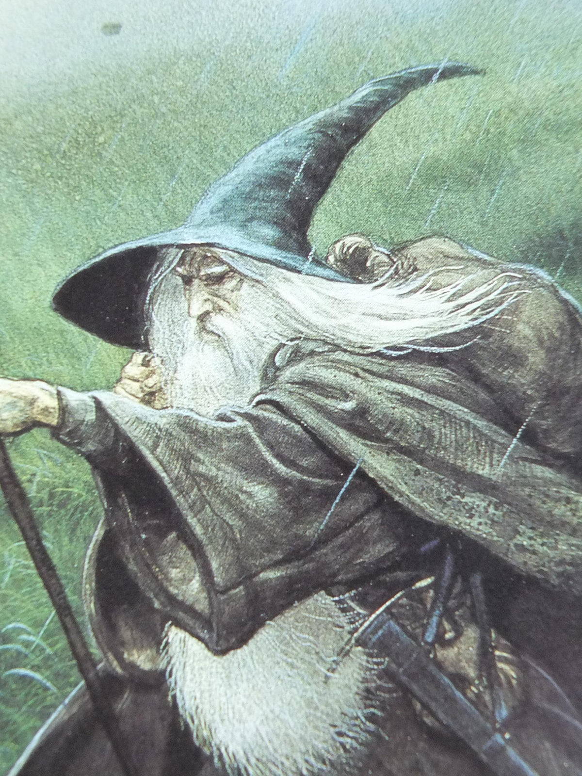 1993 Gandalf Poster, by John Howe, Tolkien - The Fellowship of the Ring, Middle Earth, Lord of the Rings, print wall art decor