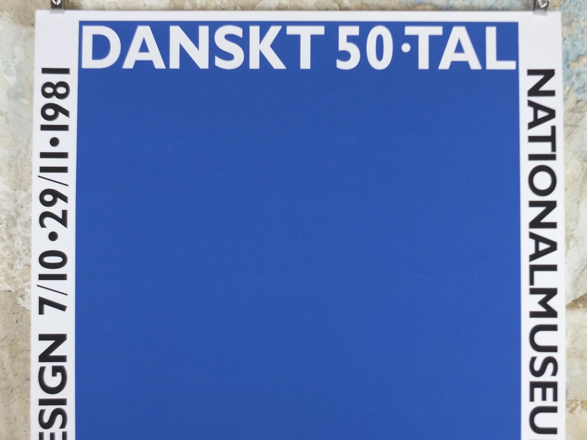 1981 Danish 1950s Design Poster, Henning Koppel, Scandanavian Modernist, Nationalmuseum Stockholm, wall art decor