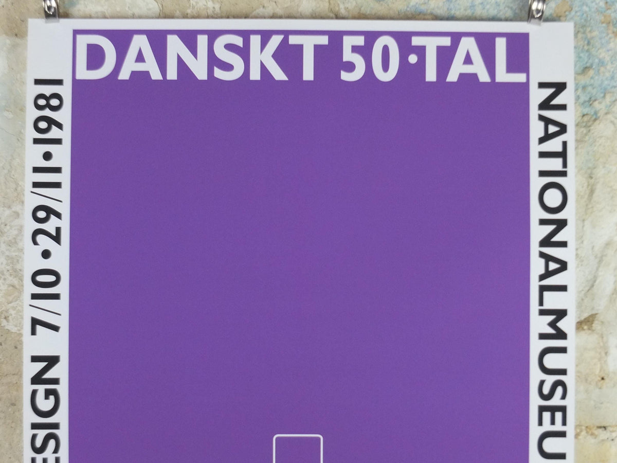 1981 Danish 1950s Design Poster, Paul Henningsen, Scandanavian Modernist, Nationalmuseum Stockholm, wall art decor