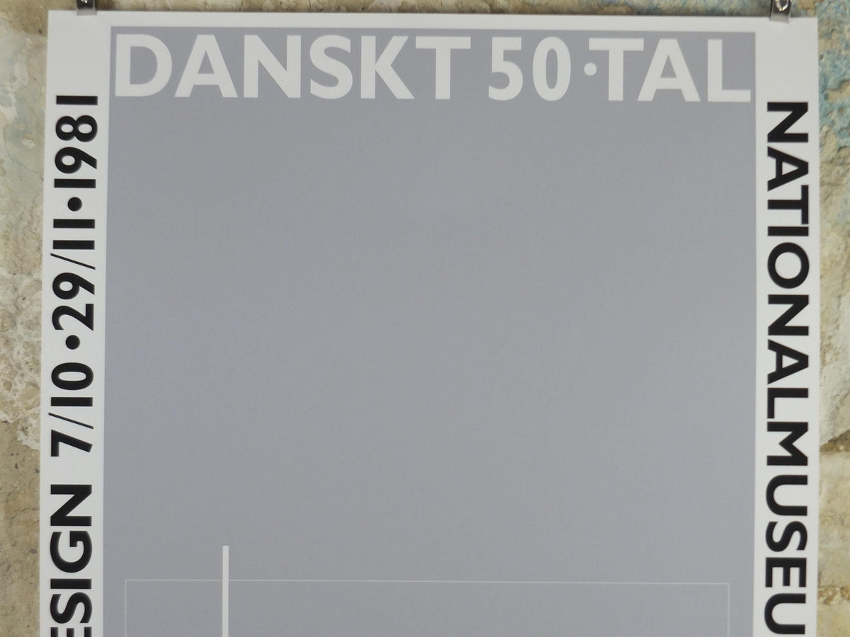 1981 Danish 1950s Design Poster, Poul Kjaerholm, Scandanavian Modernist, Nationalmuseum Stockholm, wall art decor
