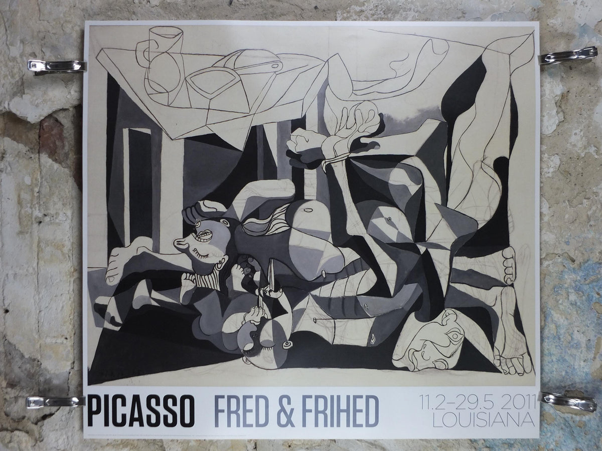 2011 Pablo Picasso Poster, The Charnel House 1944 - 1945, Louisiana Museum of Modern Art, Copenhagen, gallery exhibition, wall art decor