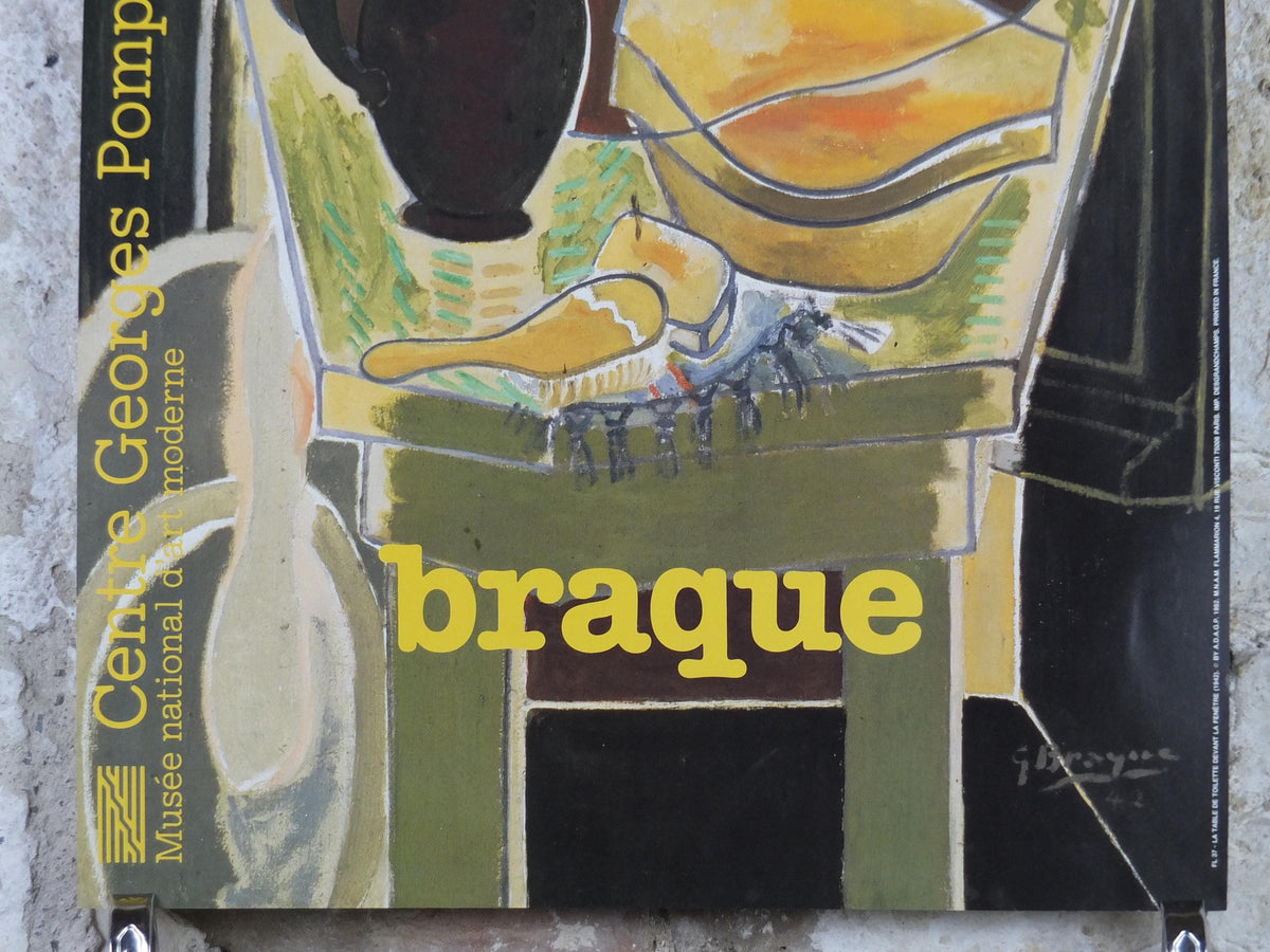 1982 Georges Braque Poster, La toilette devant la fenêtre 1942, The dressing table in front of the window, Cubism, Fauvism, wall art decor