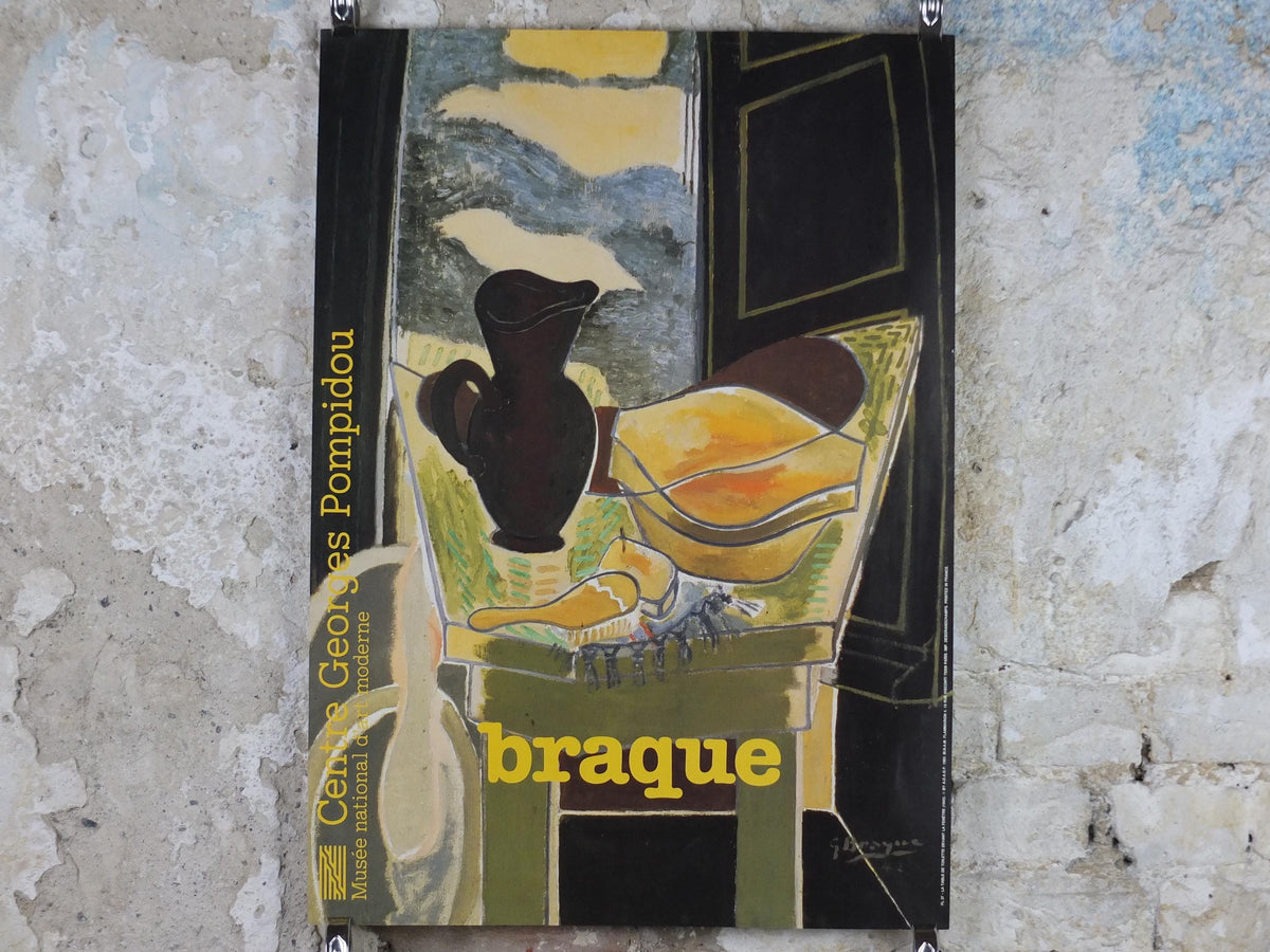 1982 Georges Braque Poster, La toilette devant la fenêtre 1942, The dressing table in front of the window, Cubism, Fauvism, wall art decor