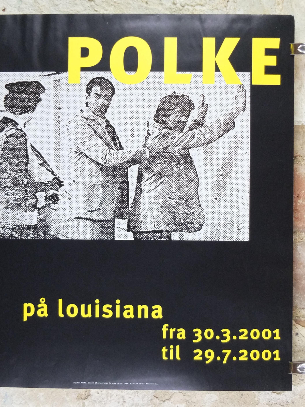 2001 Sigmar Polke Poster, Seiht man ja was es ist? 1984, You can see what it is, Police arrest, Capitalist Realism, wall art decor