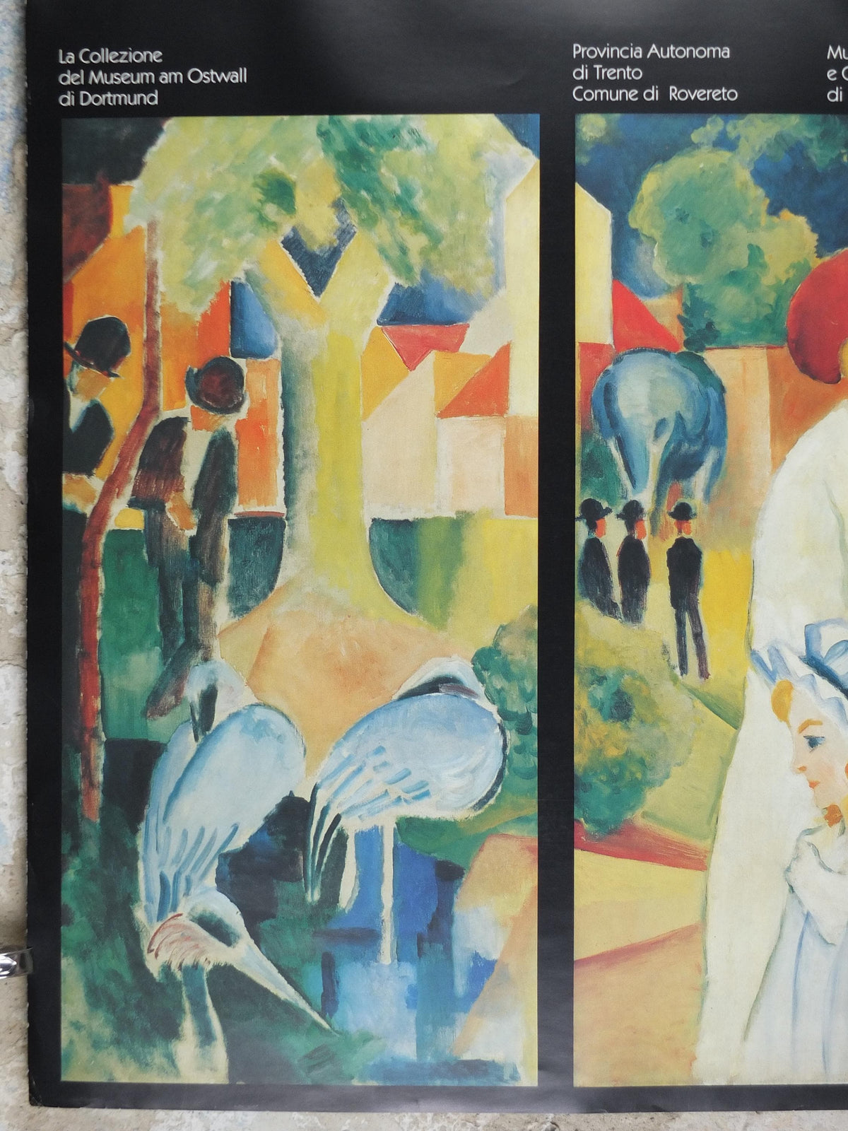 1990s August Macke Poster, Zoological Garden 1912, Grosser Zoologischer Garten, Der Blaue Reiter, Expressionism exhibition, wall art decor