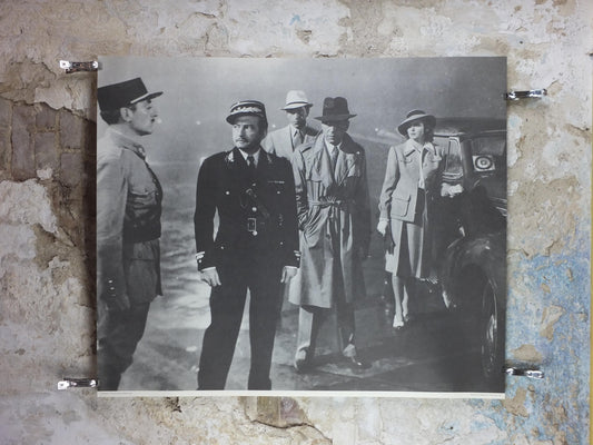 1987 Casablanca Poster, Final scene with Humphrey Bogart, large size, movie, film and cinema memorabila, wall art decor