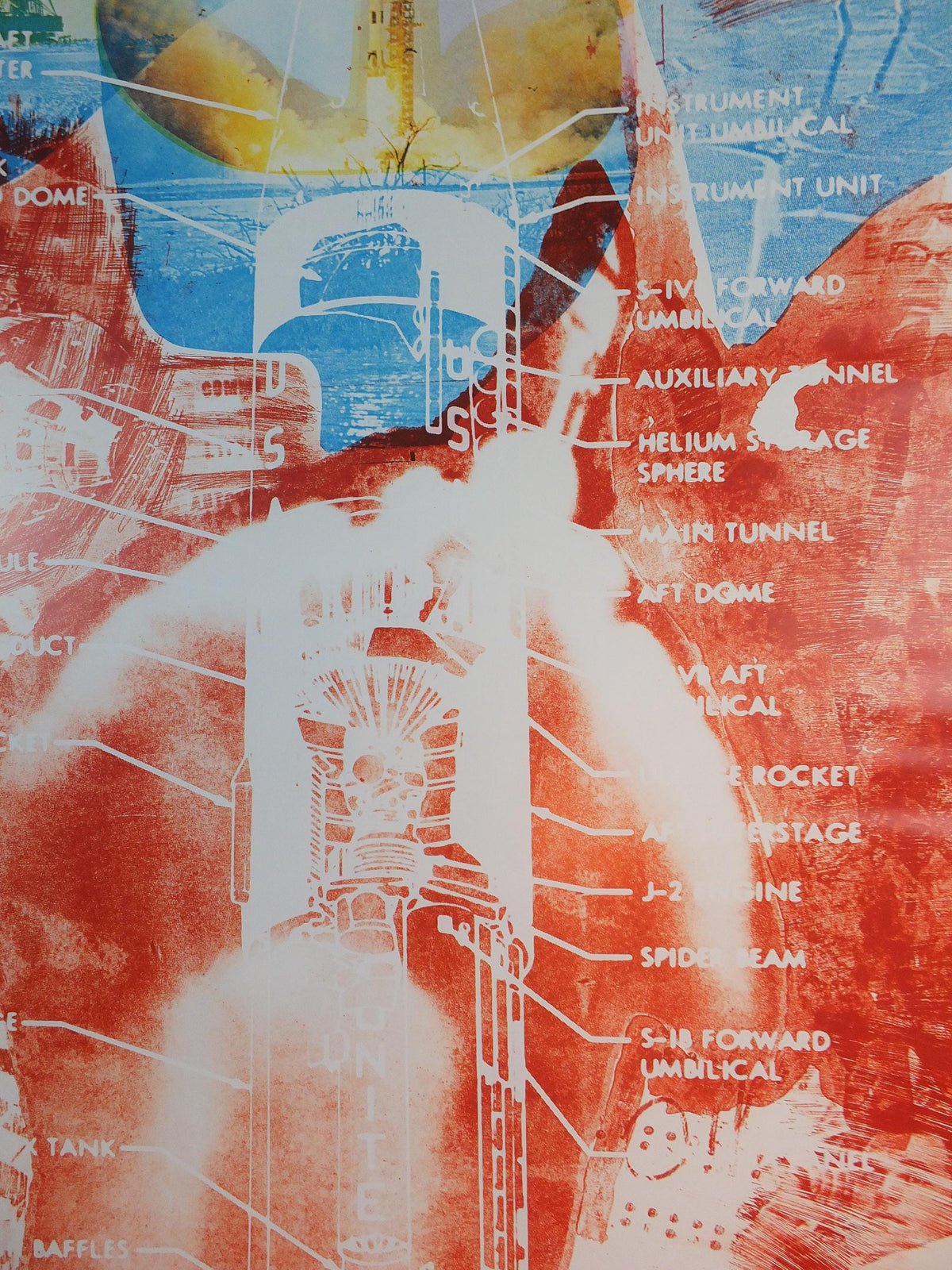 2018 Robert Rauschenberg Poster, Sky Garden 1969, The Moon, Louisiana Museum of Modern Art, pop art, gallery exhibition wall art decor